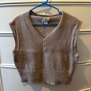 Jessica Simpson Tan Sweater Vest